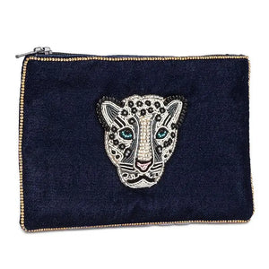 Velvet W/ Leopard Pouch