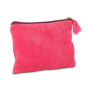 Velvet Striped Pouch