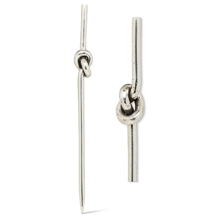 Silver Knot Cocktail Pick