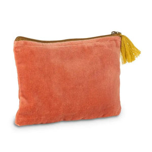 Velvet Striped Pouch