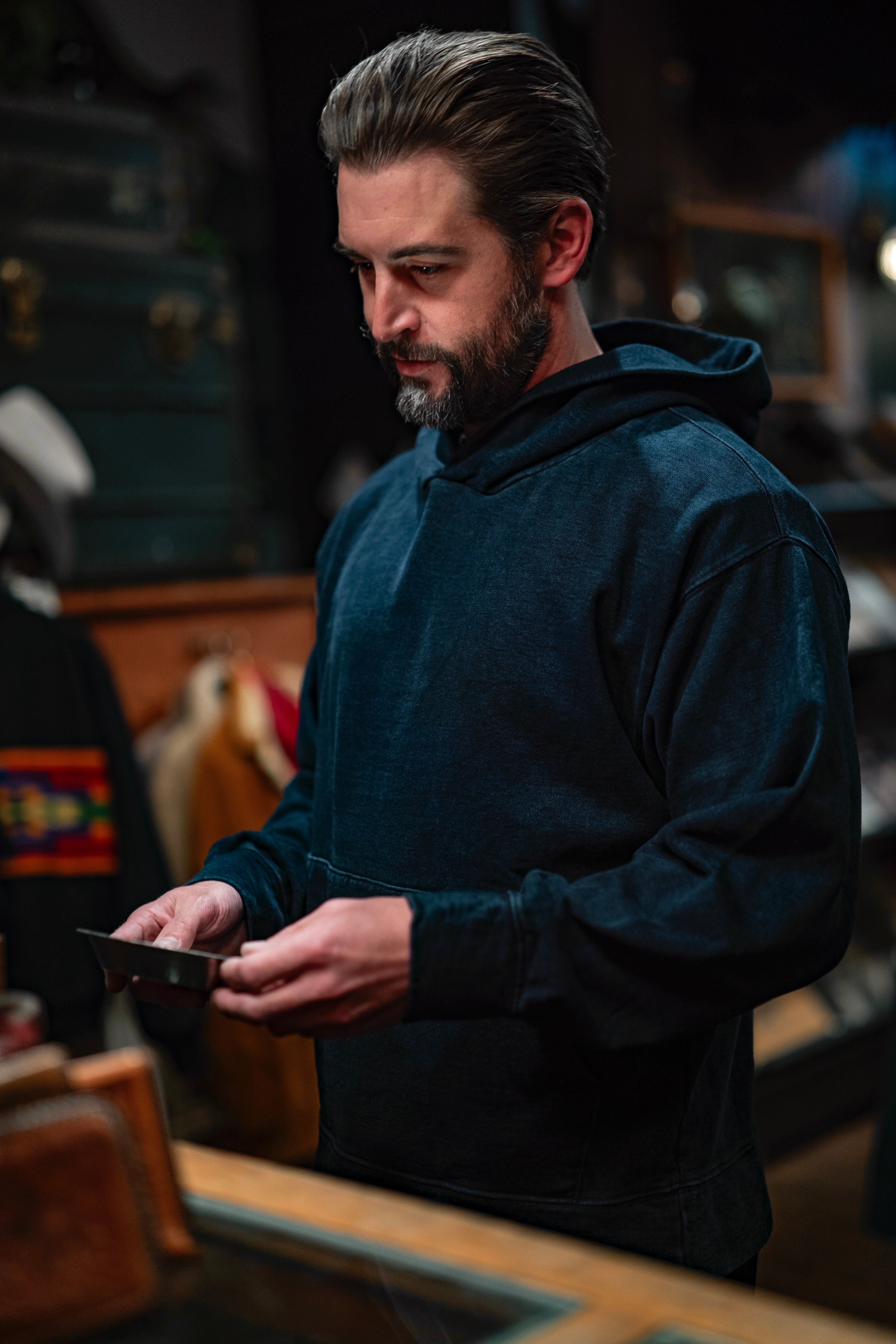 MM Brand Indigo Hoodie