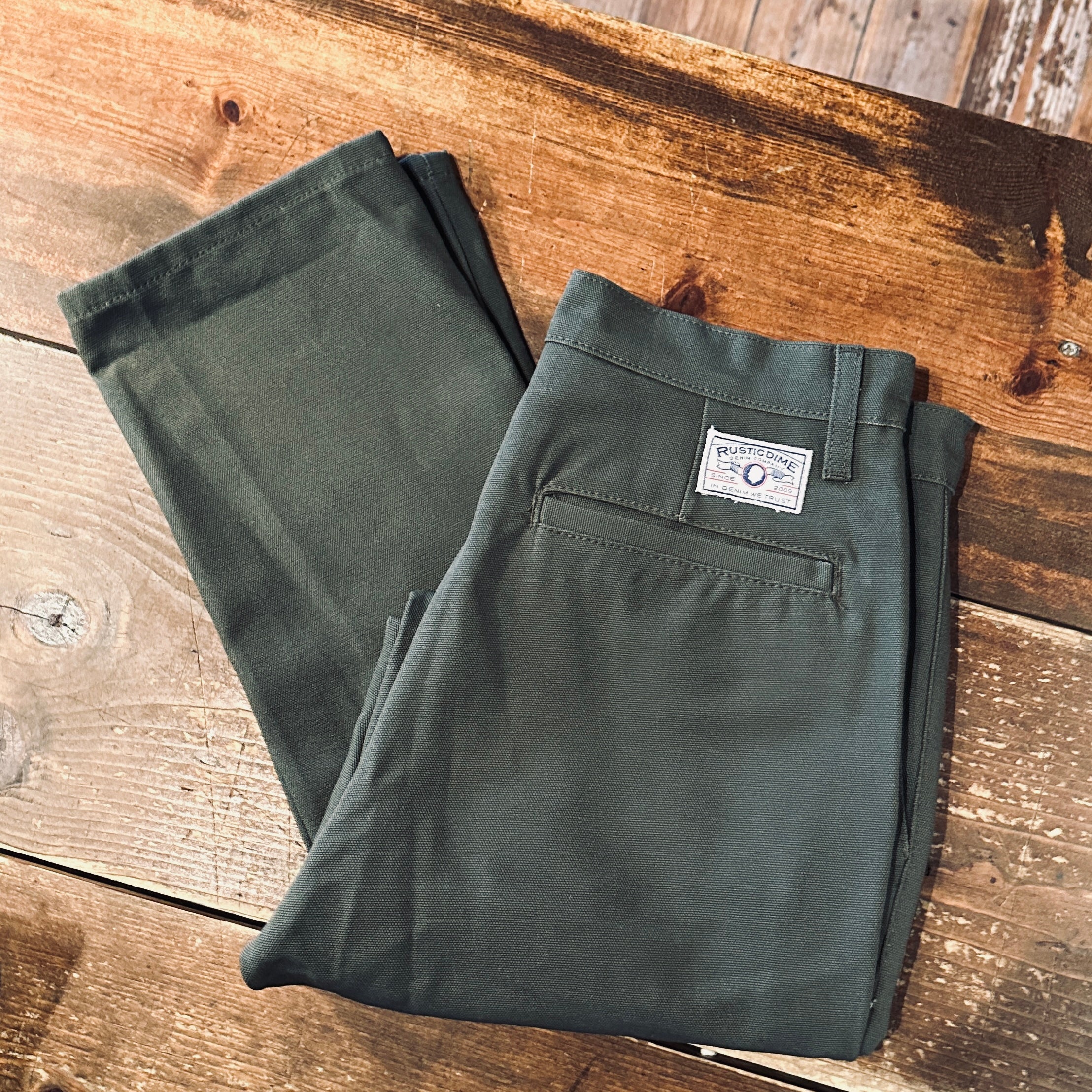 Canvas Workwear Chinos - Moss