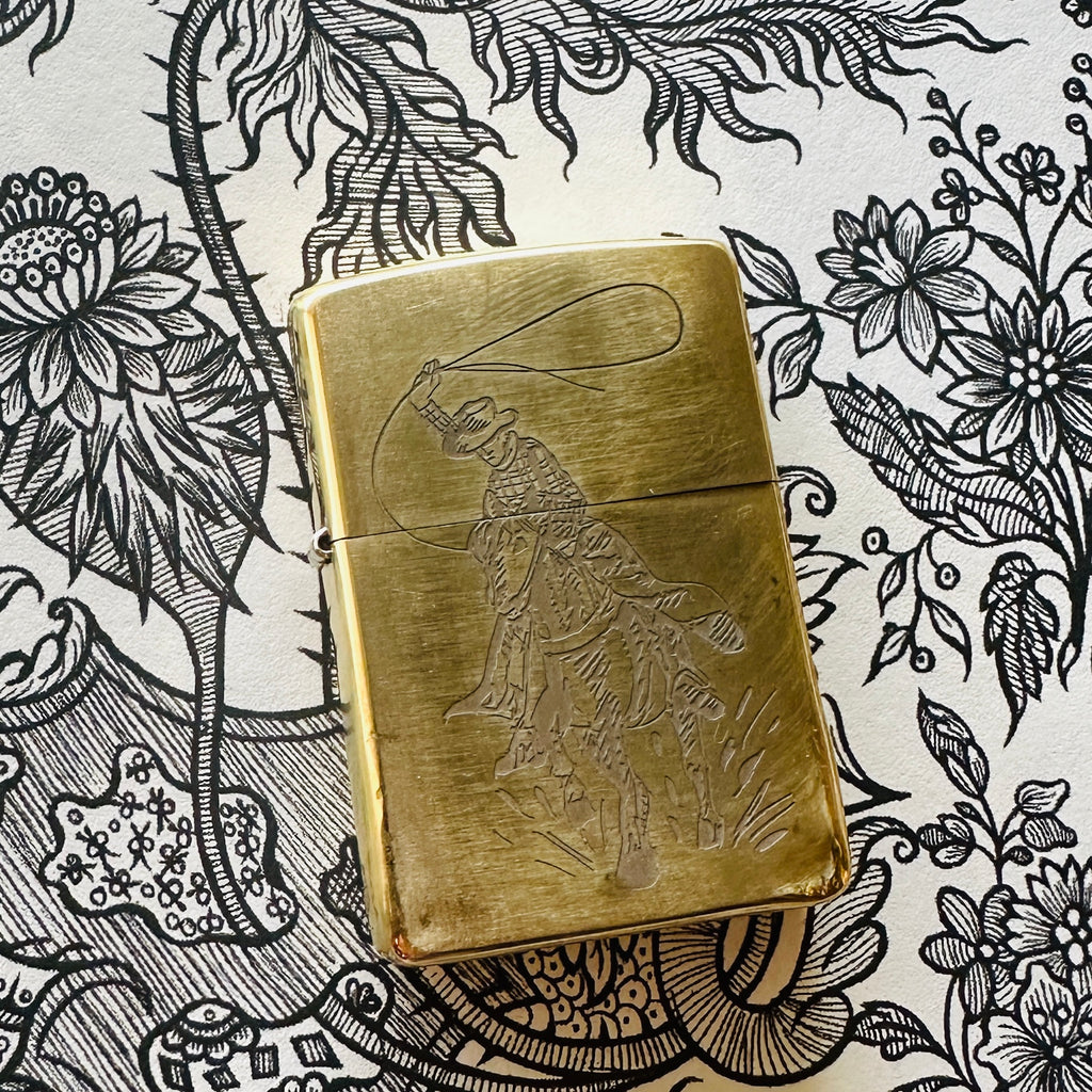 Brass Cowboy Zippo