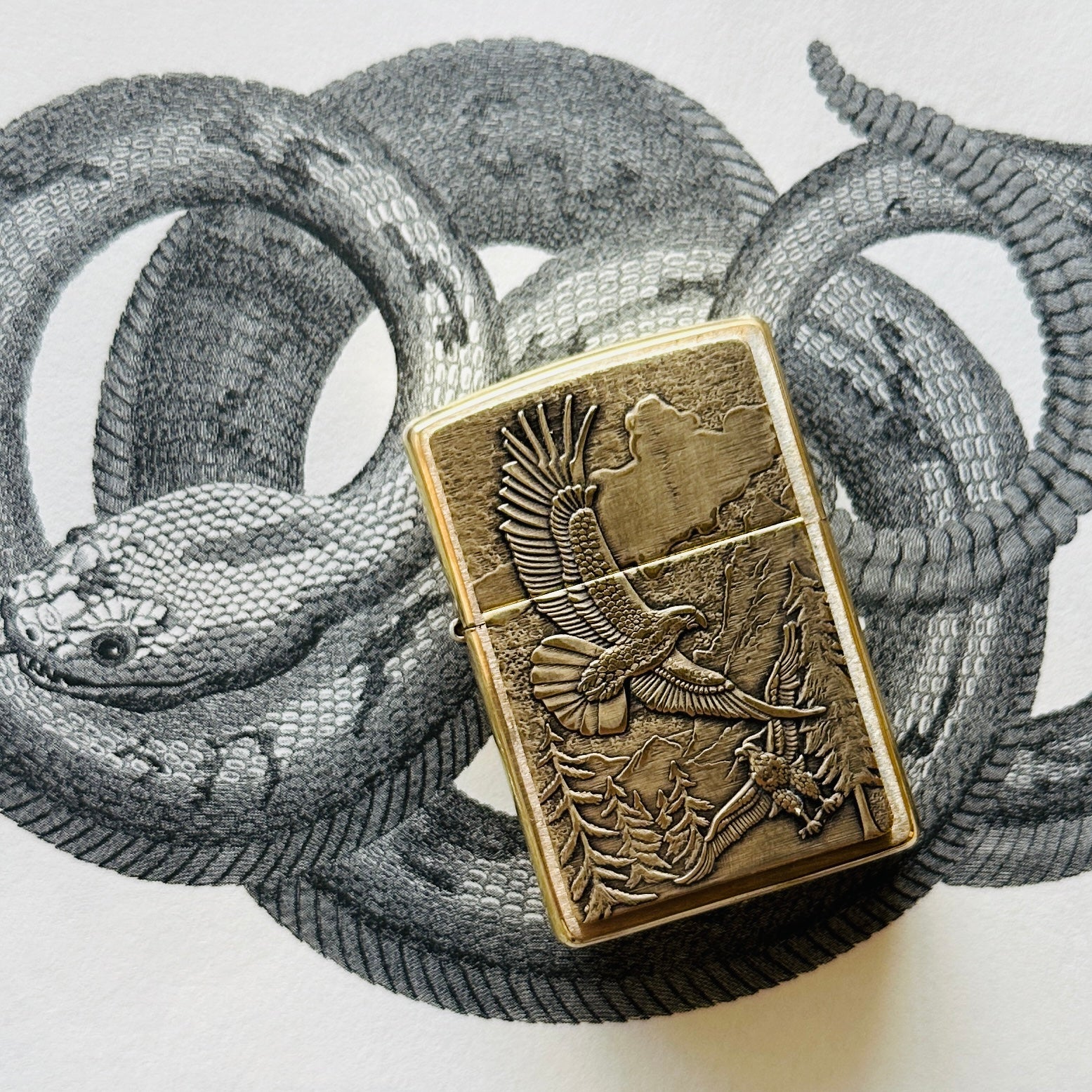 Brass Eagle Zippo