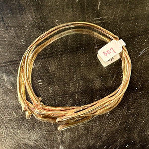 FLK # 327 Cast Brass Twig Bangle L