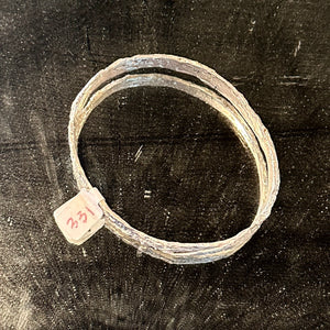 FLK # 331 Cast Sterling Bark Bangle