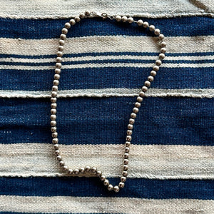 Vintage Sterling Navajo Small Pearls Necklace