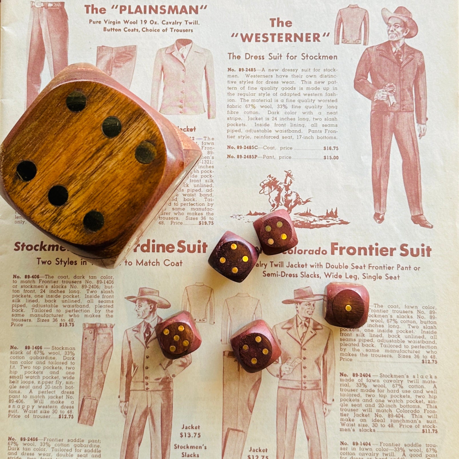 Wood Dice Box