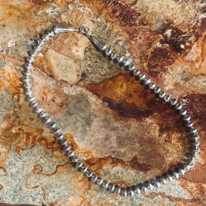 G.O. Sterling Navajo Pearl Necklace