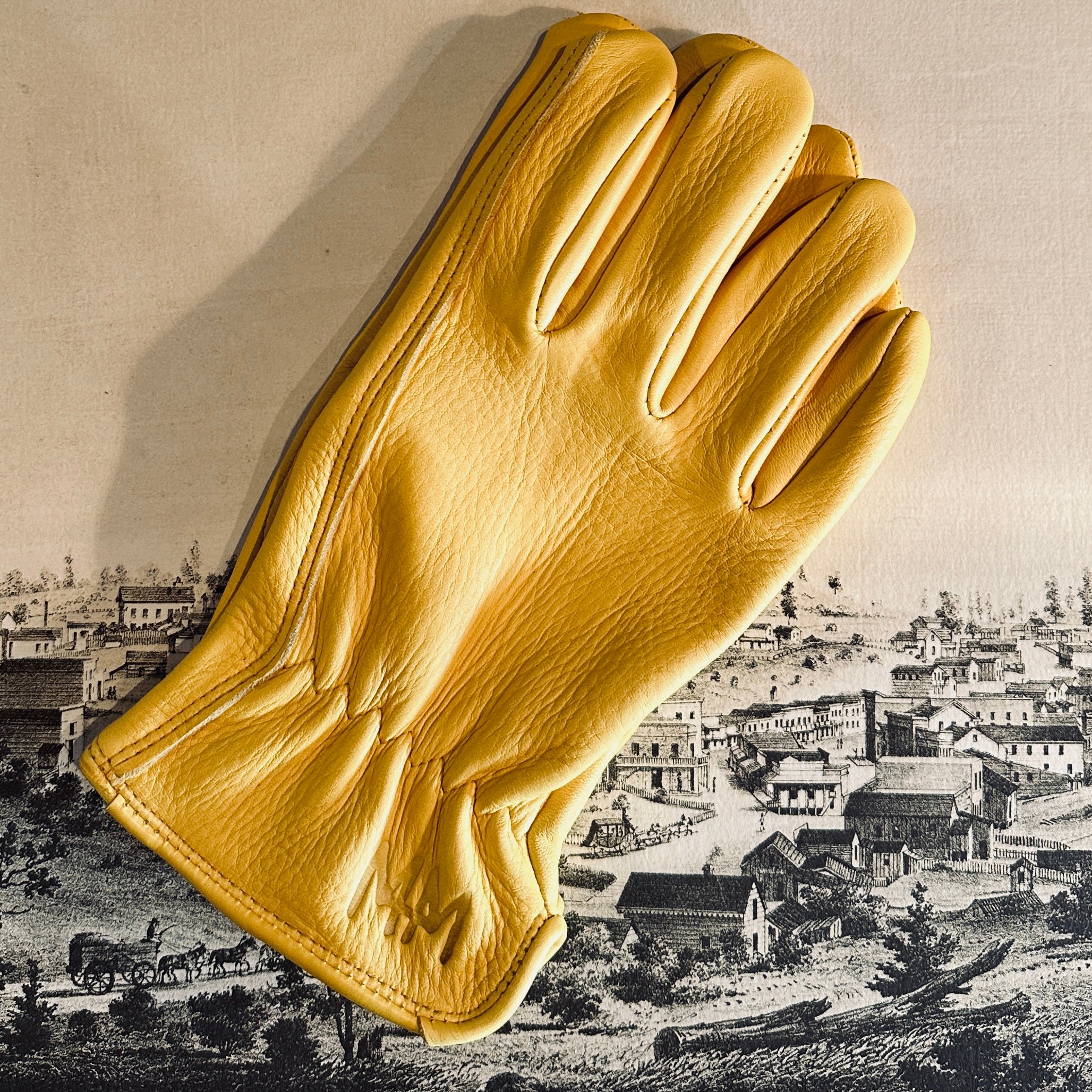 MM Branded Deerskin Gloves