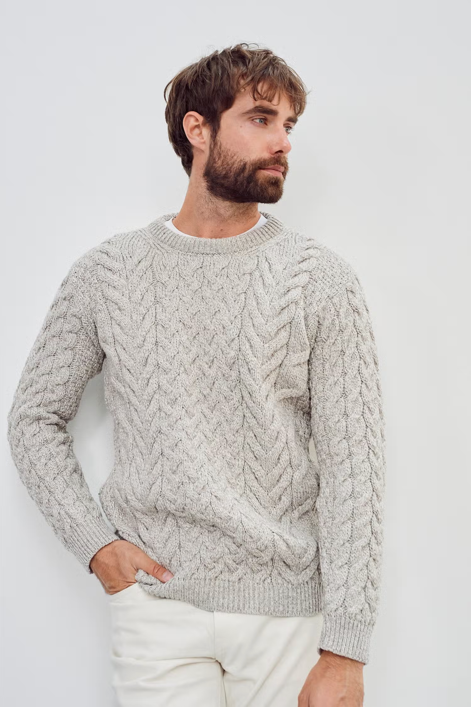 Omey Aran Crewneck Sweater