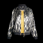 Silk Ikat Bomber Jacket