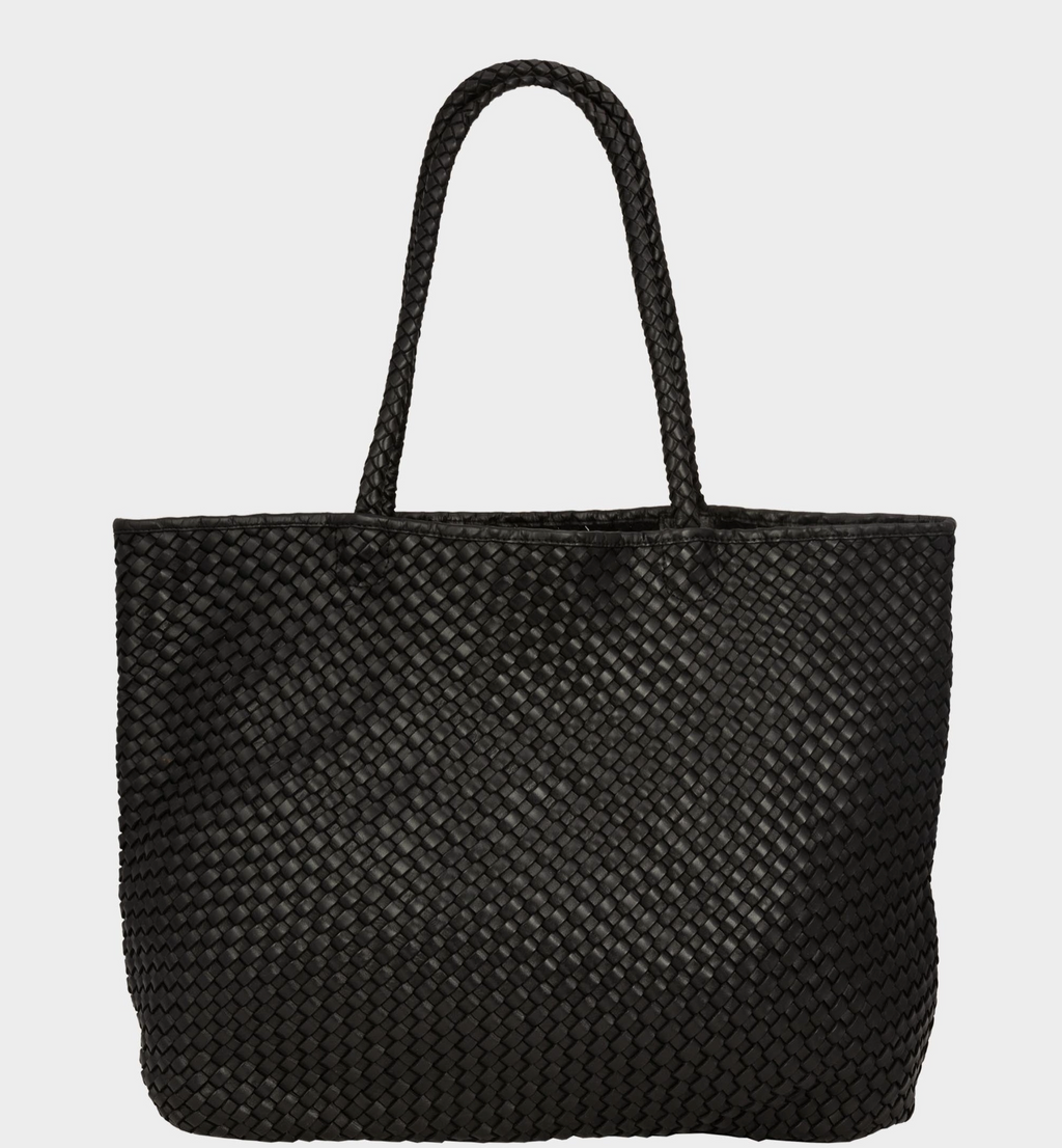 Woven Leather Tote Bag