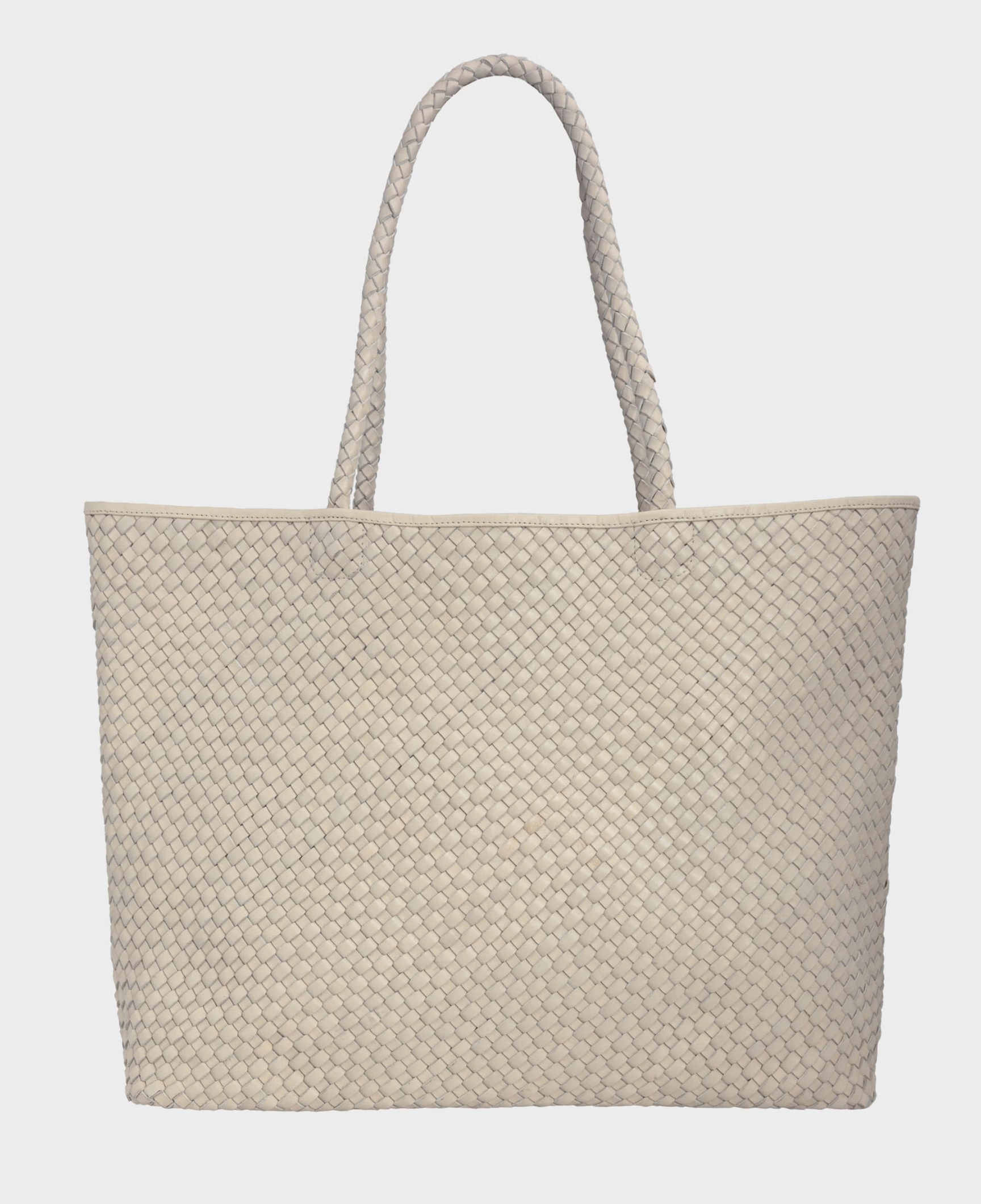 Woven Leather Tote Bag