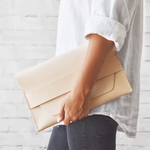 Natural Leather Clutch