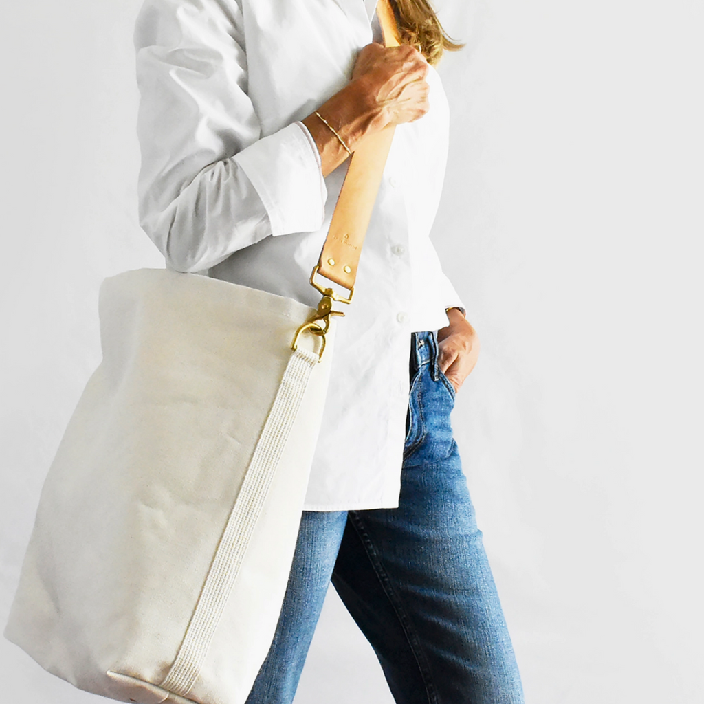 Canvas + Leather Tote