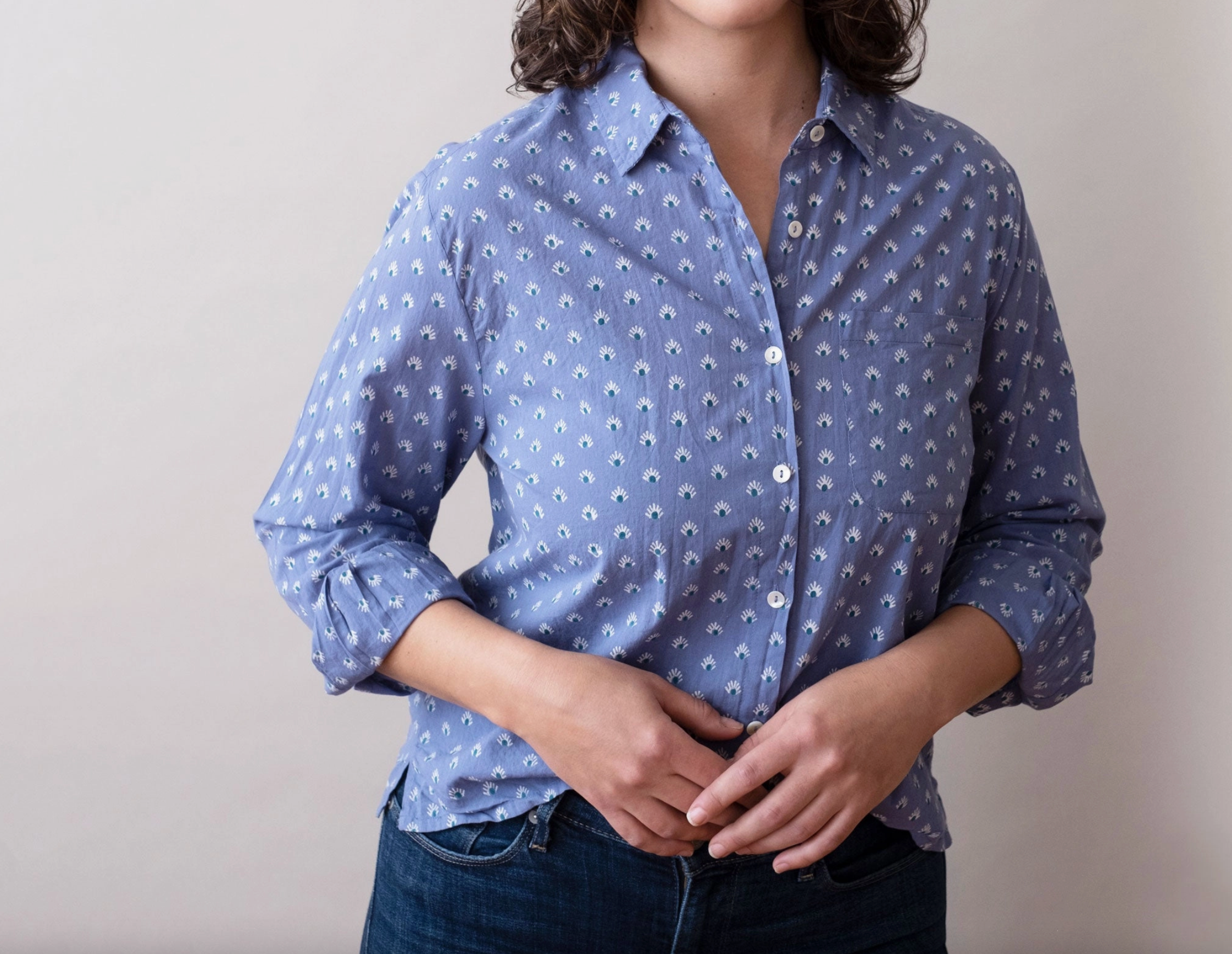 Pali Block Print Top