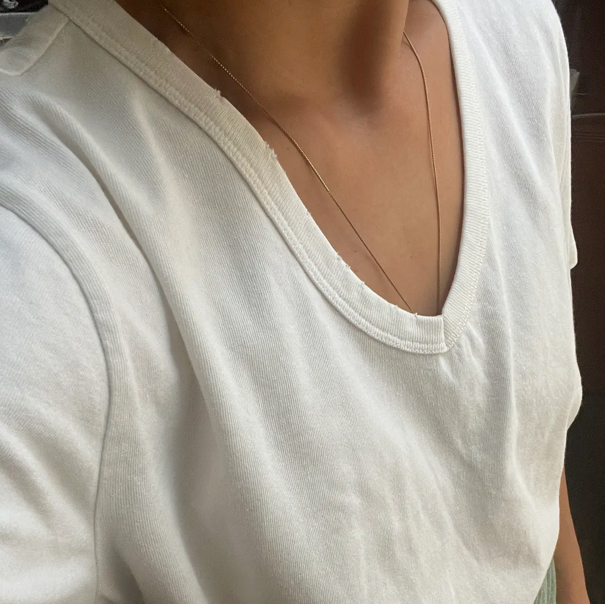 Organic Cotton V Neck Tee