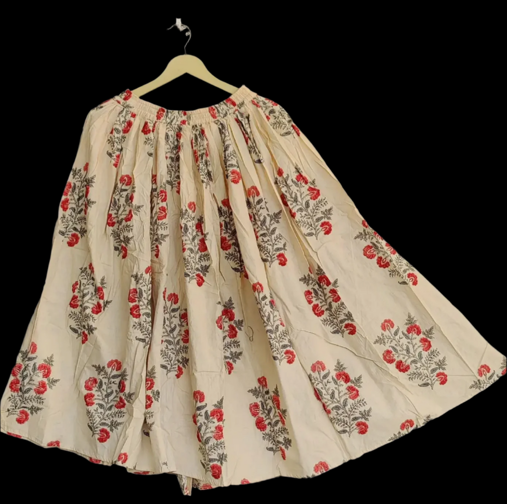 Handblocked Beatrix Skirt