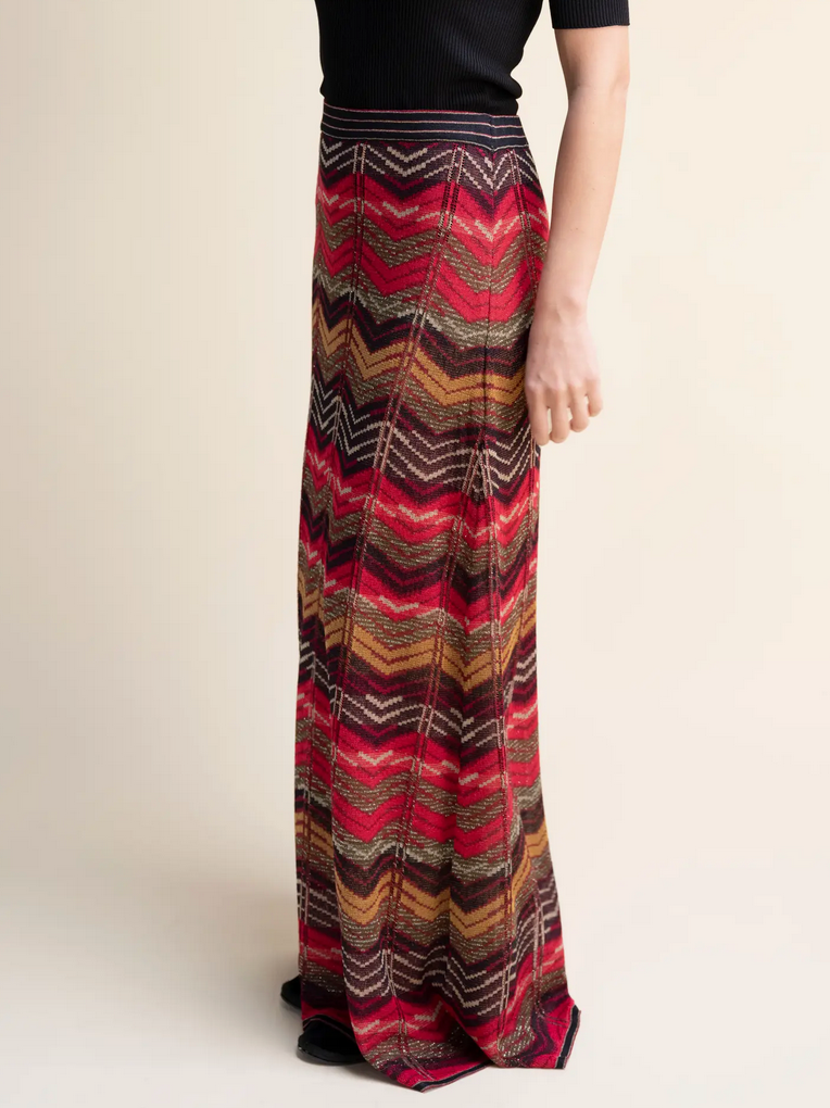 Zig Zag Maxi Skirt