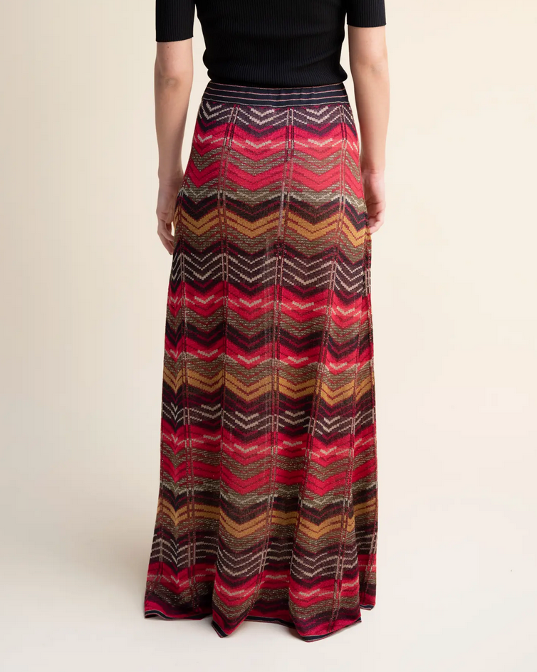Zig Zag Maxi Skirt
