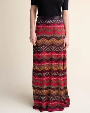 Zig Zag Maxi Skirt
