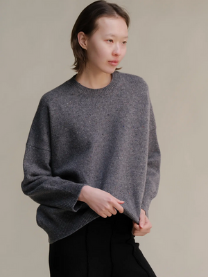 Italian Tweed Oversized Sweater
