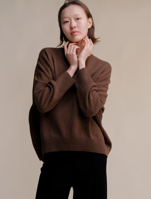 Italian Tweed Oversized Sweater