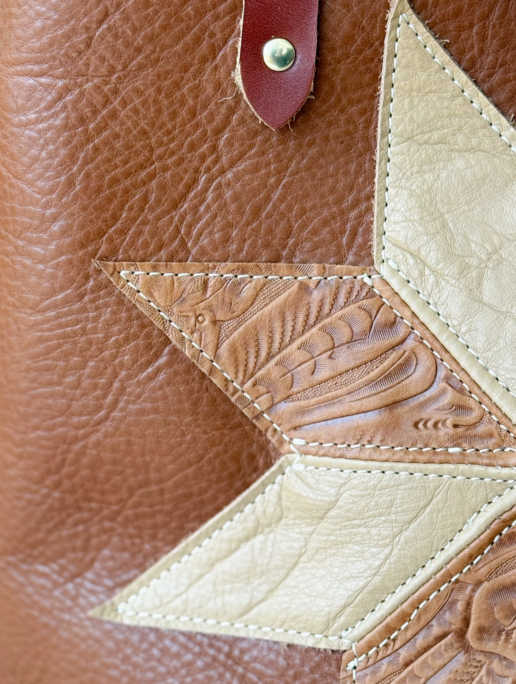 Heritage Star Leather Tote Bag