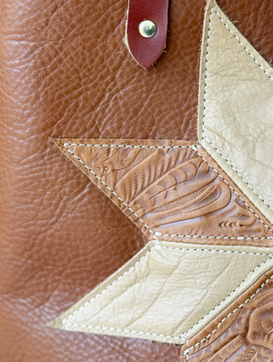 Heritage Star Leather Tote Bag