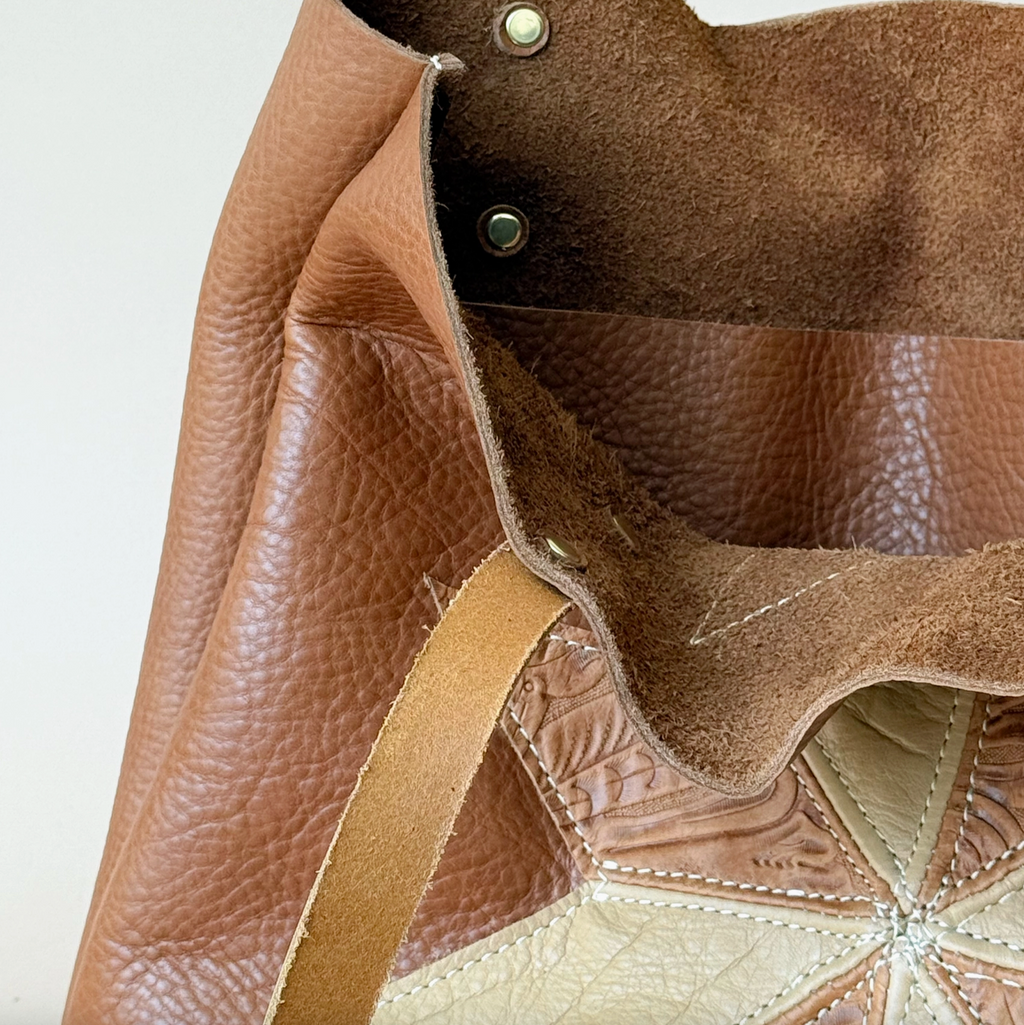 Heritage Star Leather Tote Bag