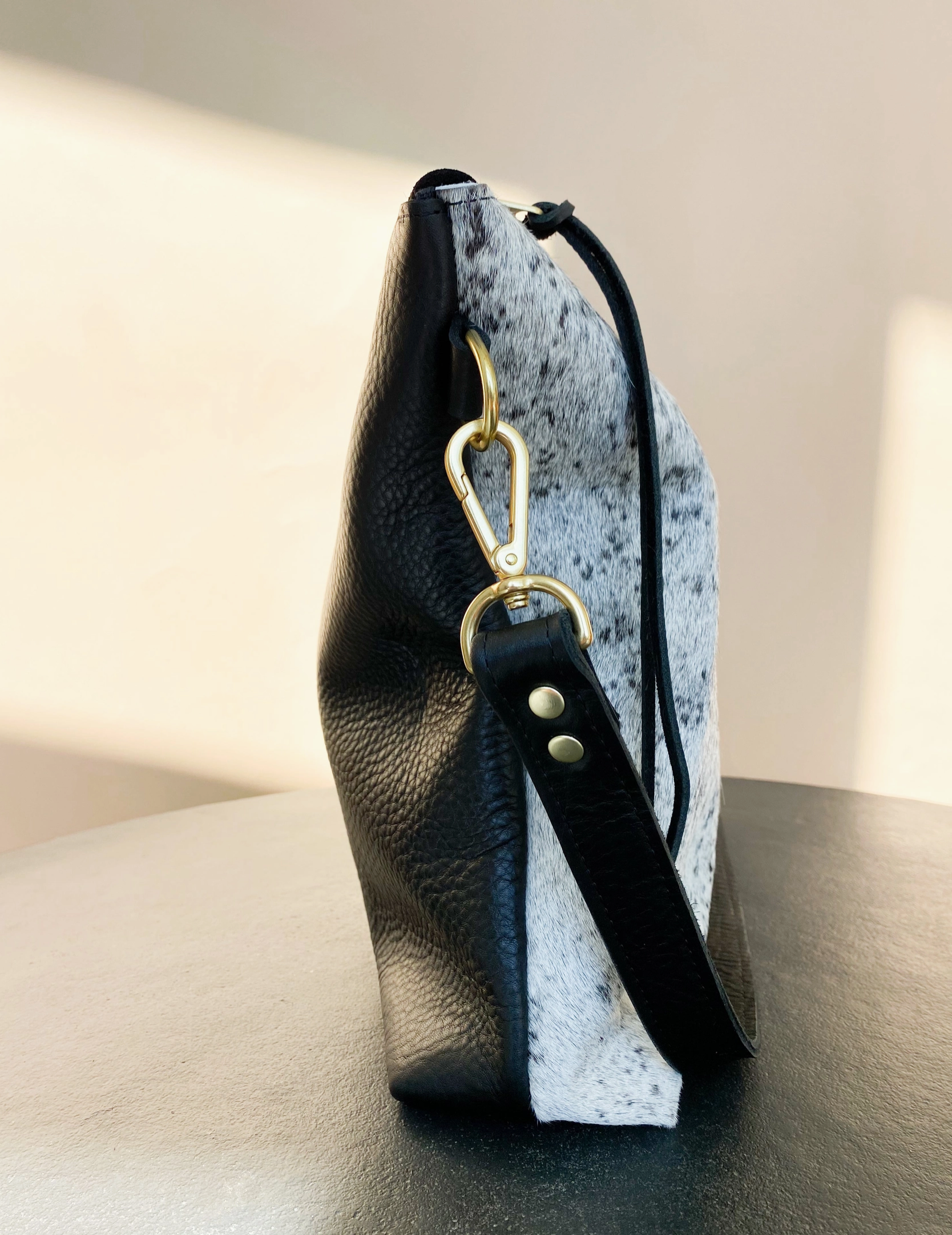 Hair on Hide Hobo Bag