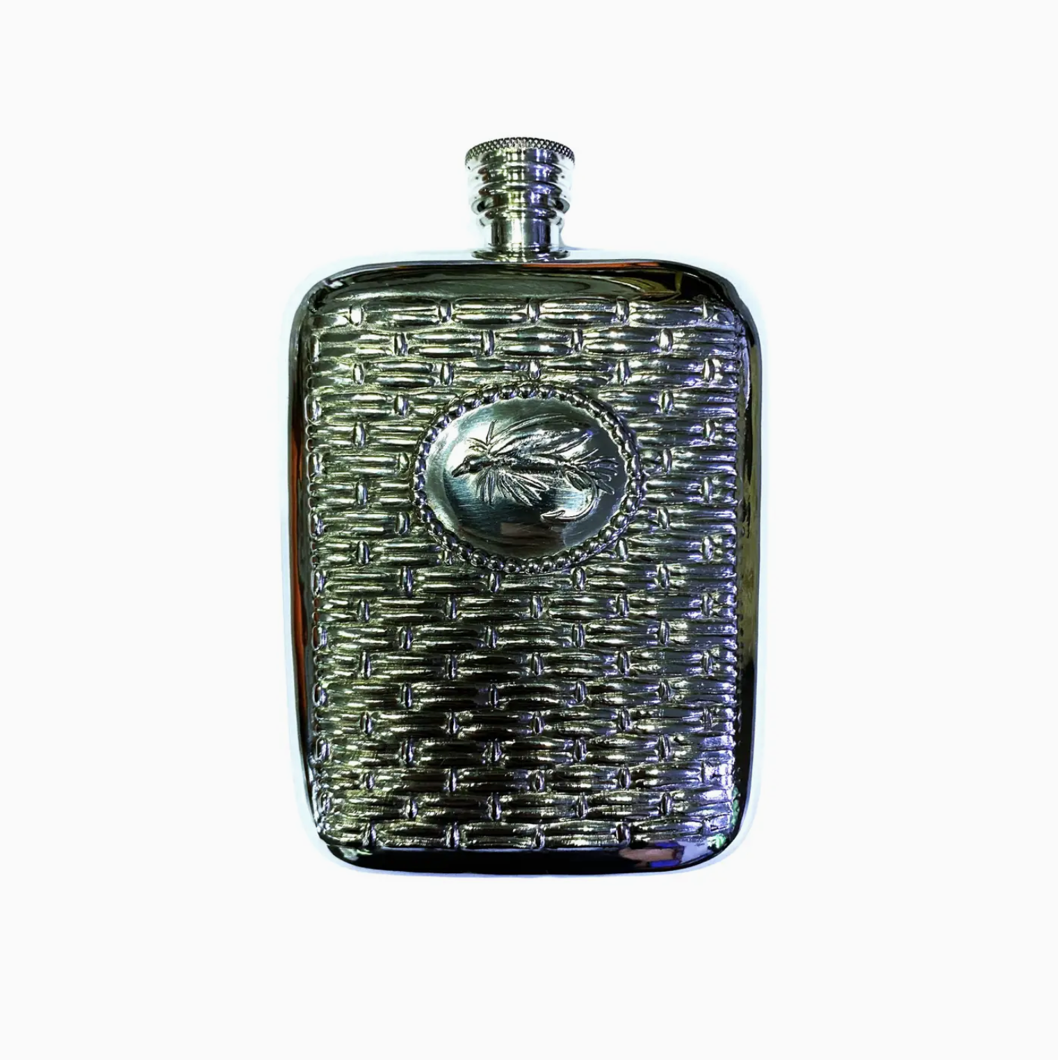 English Pewter Fly Fishing Flask
