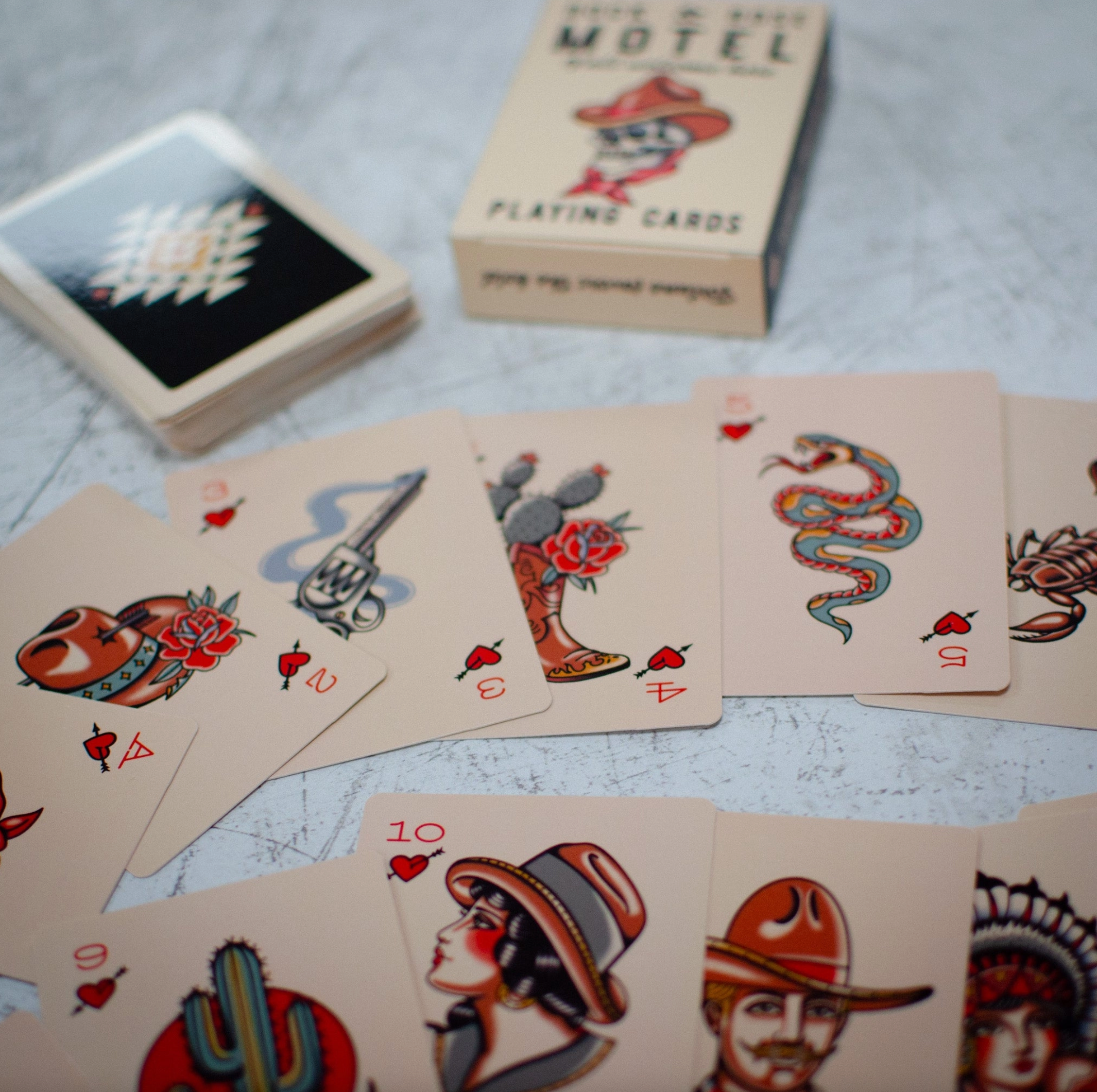 Rock + Rose Motel Playing Cards