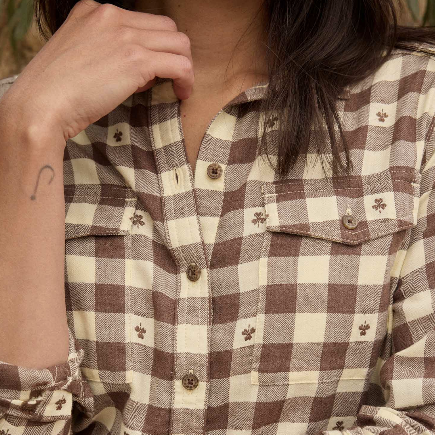 Chestnut Dobby Flannel