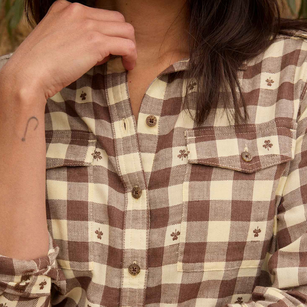 Chestnut Dobby Flannel