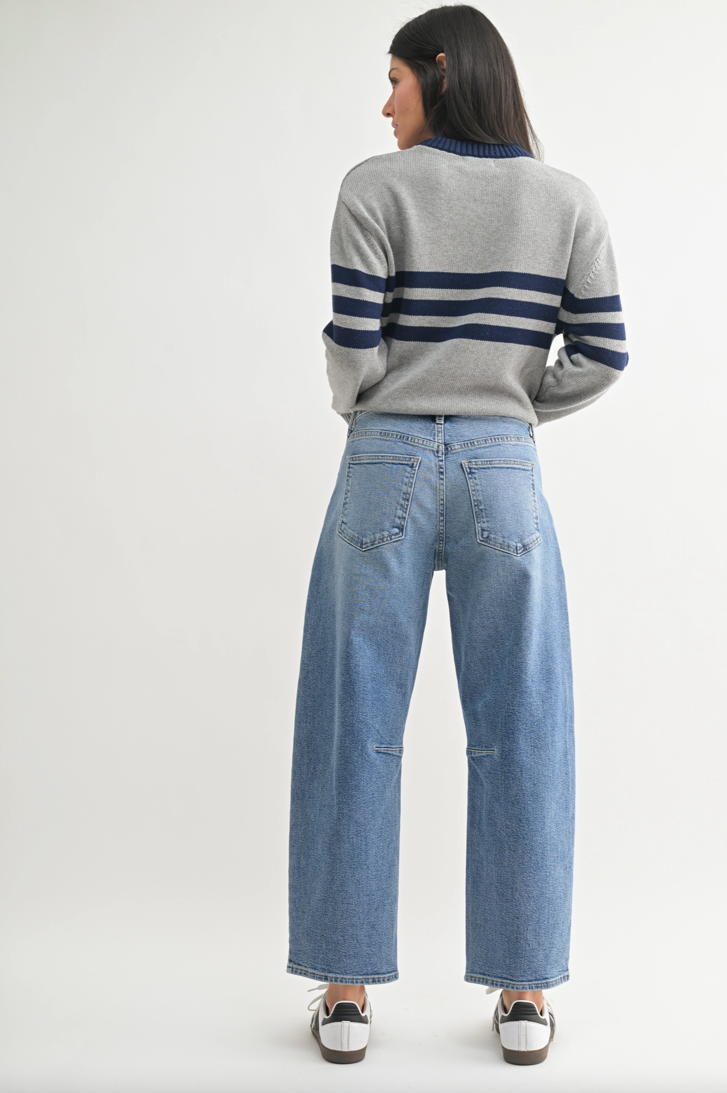 Utility Seam Barrel Jeans
