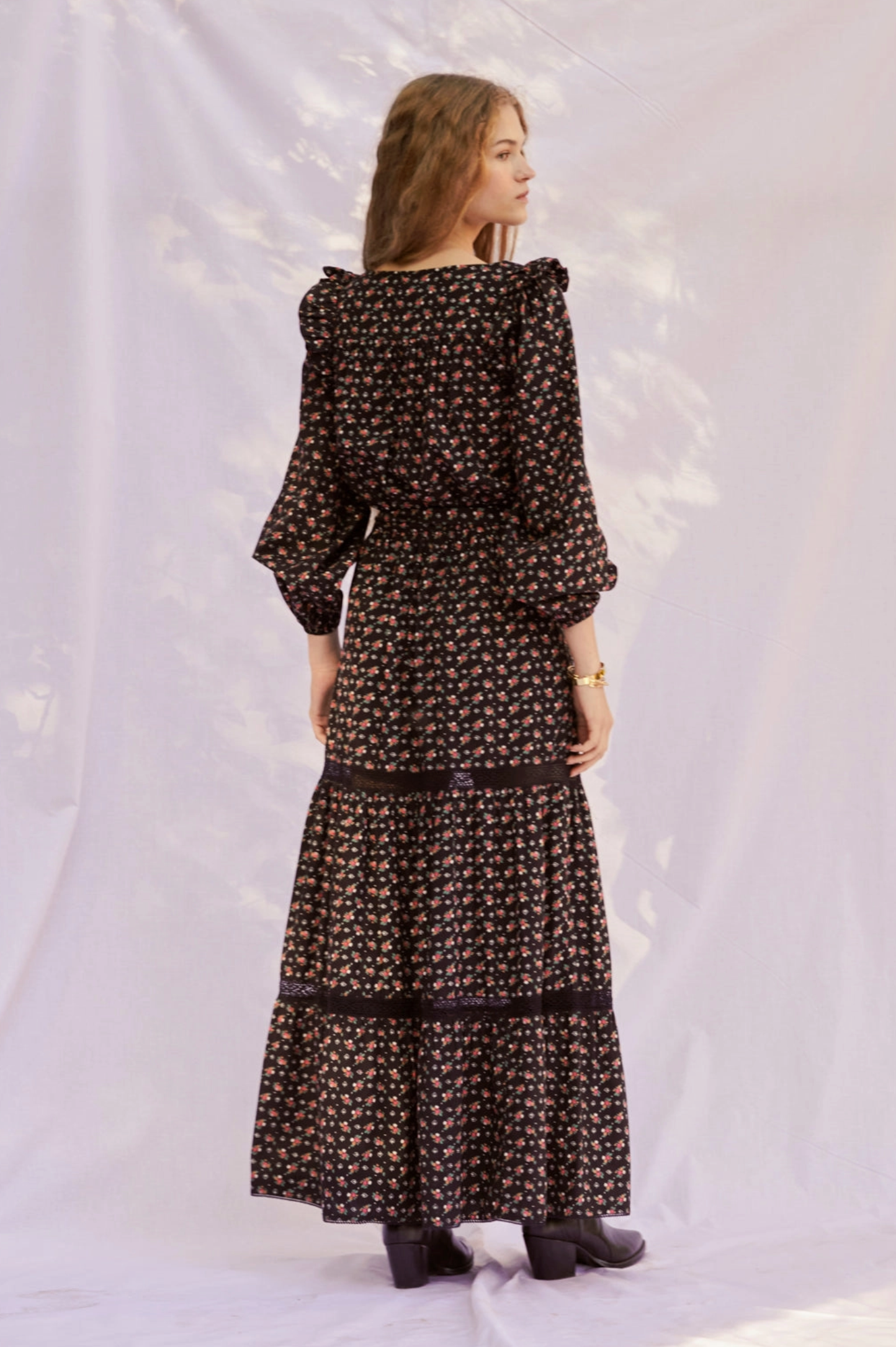 Calico Dress - Black