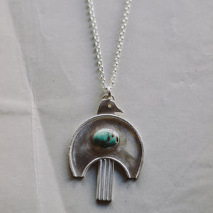 FLK # 115 Moderne Bird Totem Necklace