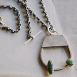 FLK # 35 Horeshoe w/ Laboradite Necklace