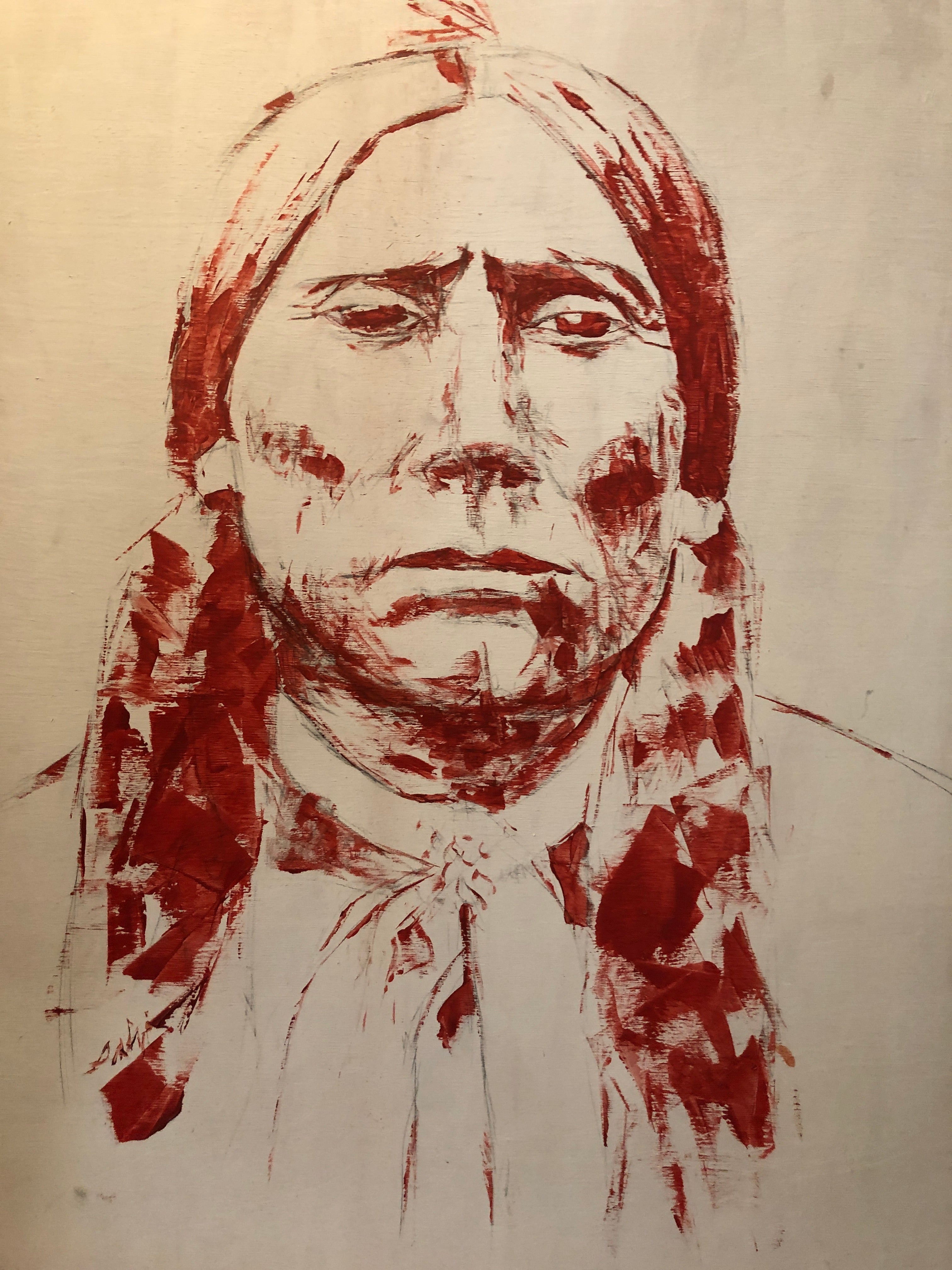 Quanah Parker Red Native Art