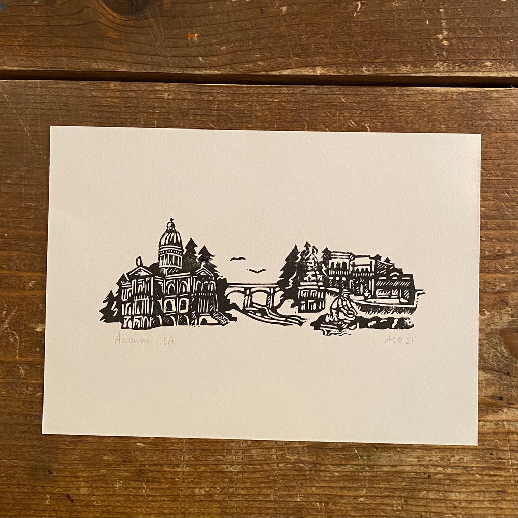 Auburn Letterpress Card