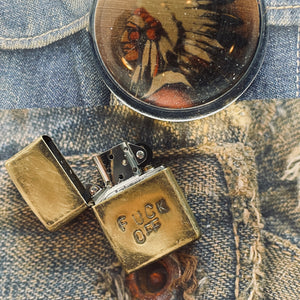 F*%$ OFF Zippo Brass