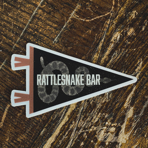 Rattlesnake Bar Pennant Sticker