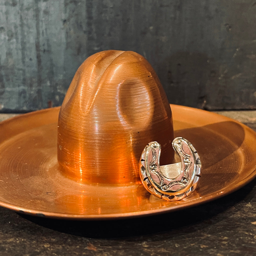 Classic Horseshoe Mexican Biker Ring