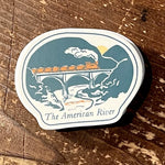 "American River" Sticker