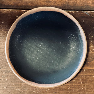 Black Ceramic Bowl + Plate