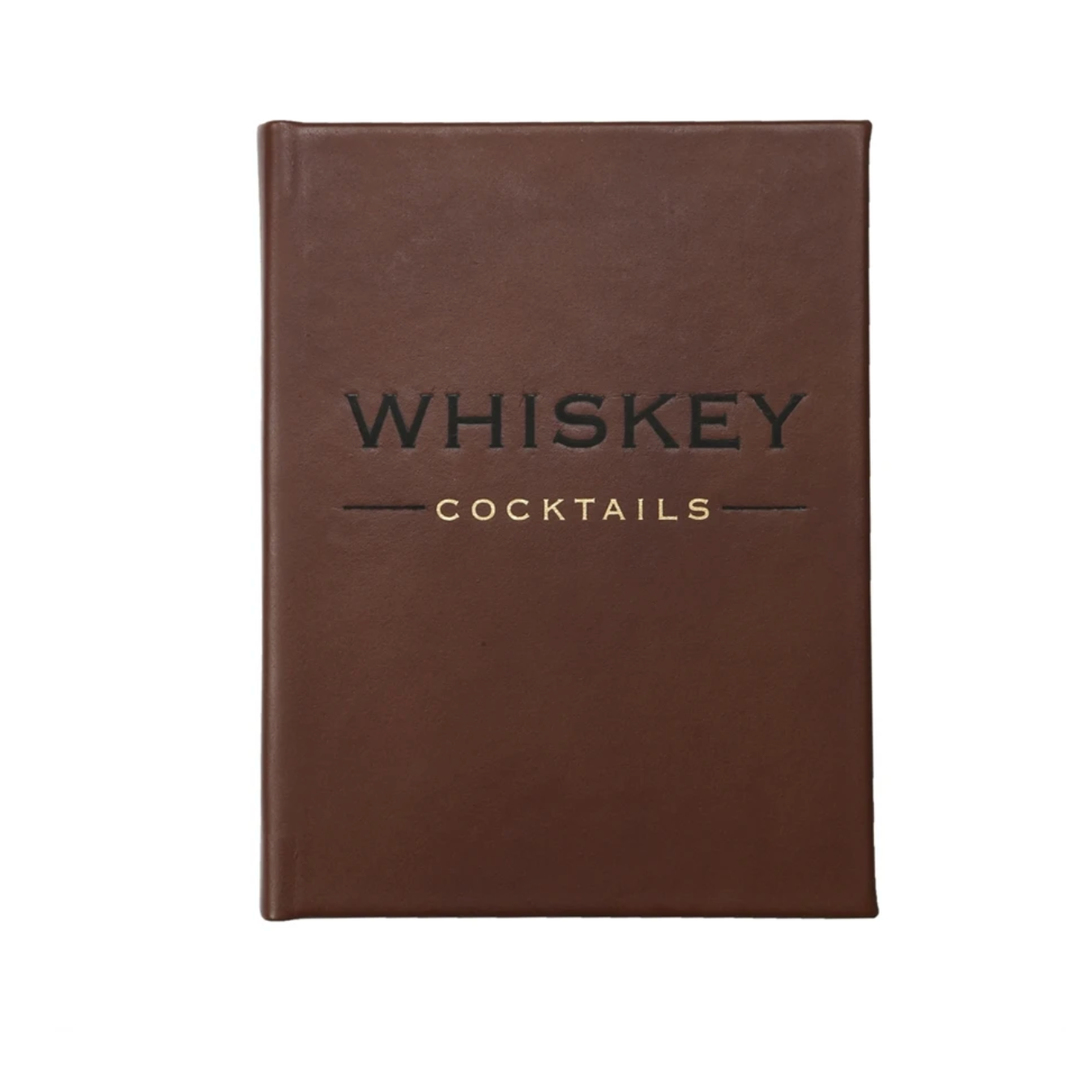 Leather Bound Whiskey Cocktail Book