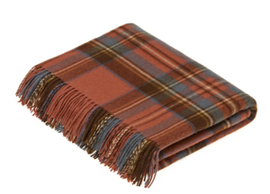 Antique Royal Stewart Shetland Wool Throw