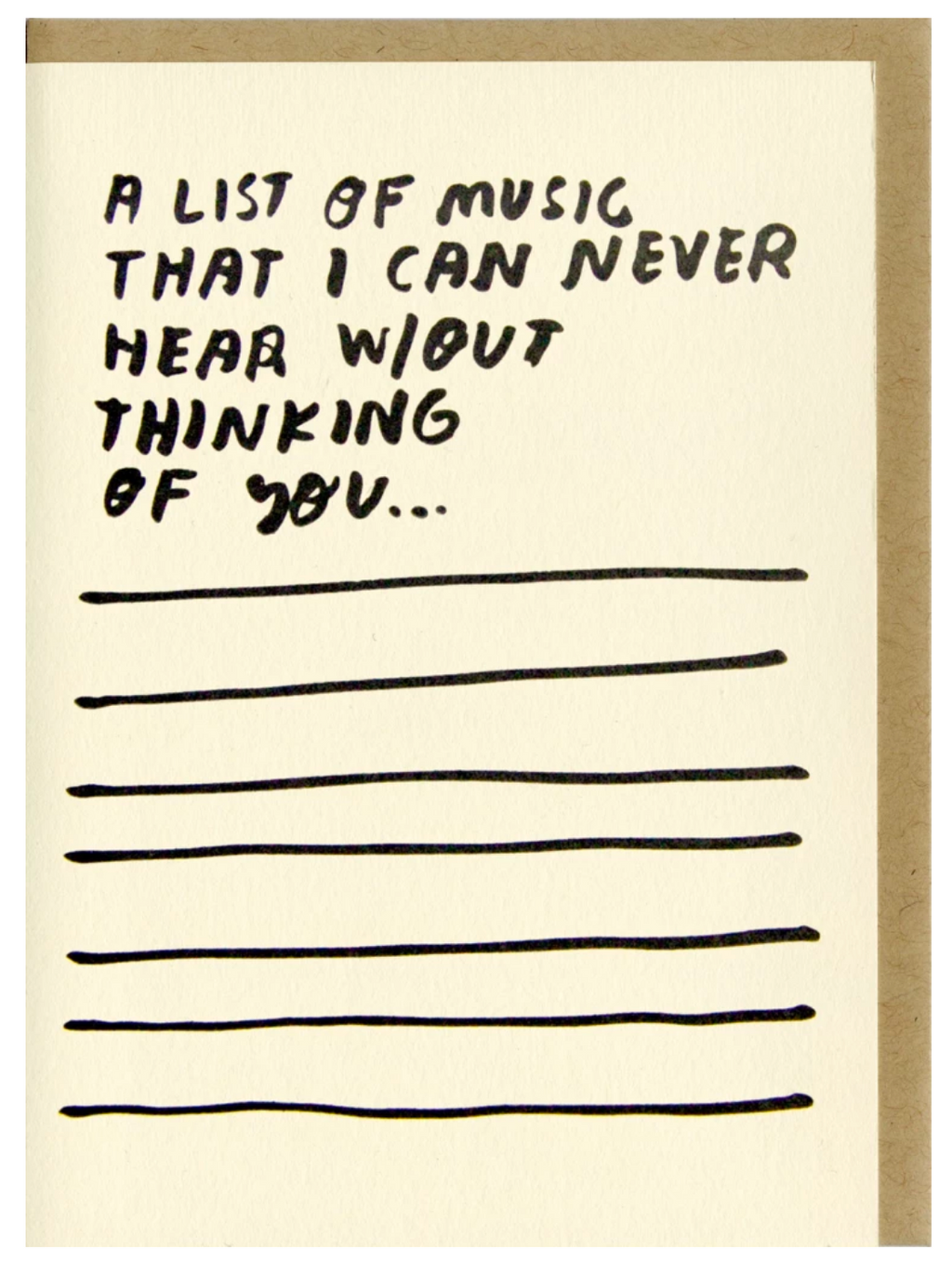 Songs Card